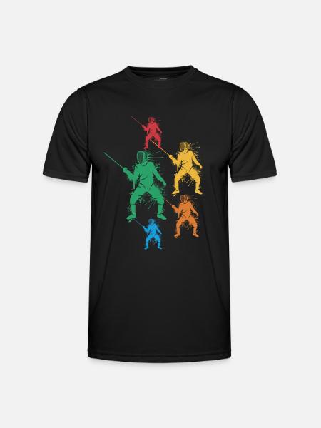 Escrimeurs Maîtres d’escrime Garçons Enfants Escrime - T-shirt sport Homme - noir