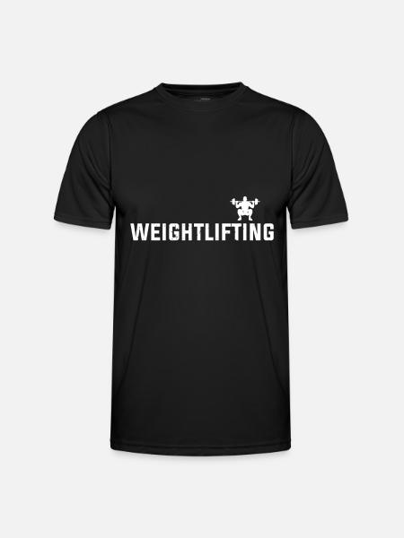 Weightlifting - Männer Funktions-T-Shirt - Schwarz