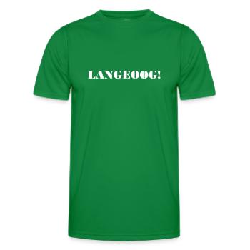 Orte Ostfriesland Langeoog - Männer Funktions-T-Shirt - Kelly Green - Vorne - AI Model Male 178 dark (178cm)