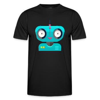 Robotique robotique - T-shirt sport Homme - noir - Devant - AI Model Male 178 dark (178cm)