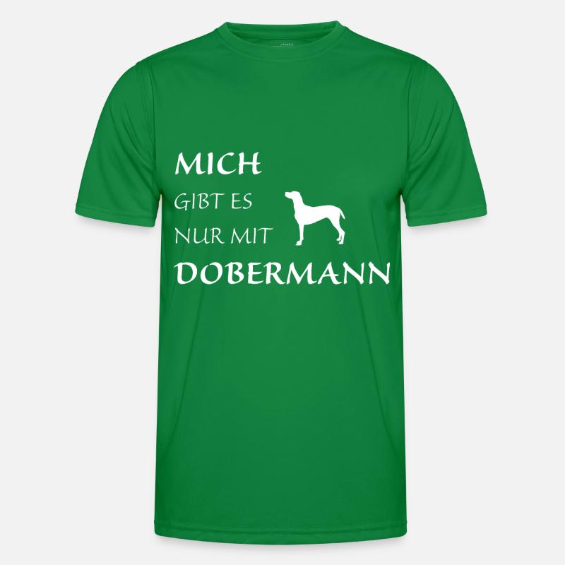 Nur mit Dobermann Männer Funktions-T-Shirt