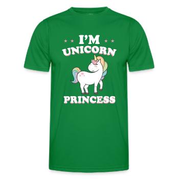 Unicorn Princesse Licorne Fille Cool Cadeau - T-shirt sport Homme - vert - Devant - AI Model Male 178 dark (178cm)