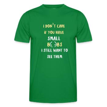 Kleine Brüste - Männer Funktions-T-Shirt - Kelly Green - Vorne - AI Model Male 178 dark (178cm)