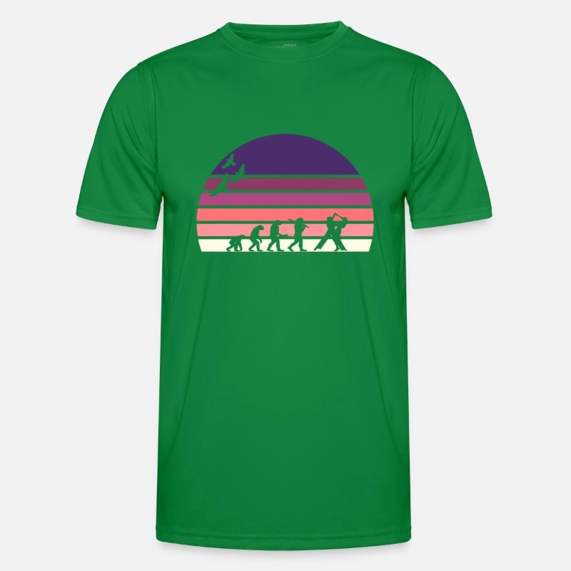 retro vintage sunset évolution DANSE T-shirt sport Homme