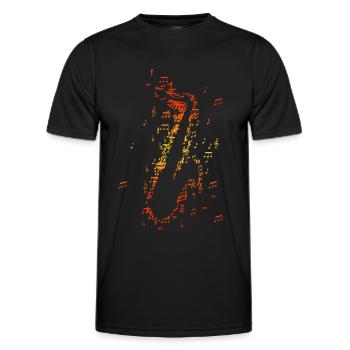 Saxophon Saxophone Saxophonisten - Männer Funktions-T-Shirt - Schwarz - Vorne - AI Model Male 178 dark (178cm)