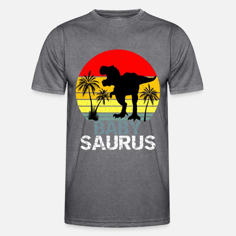 Babysaurus T Rex Dinosaurier Männer Funktions-T-Shirt