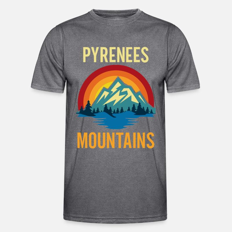 Pyrenees Mountains Sunset Men's Functional T-Shirt