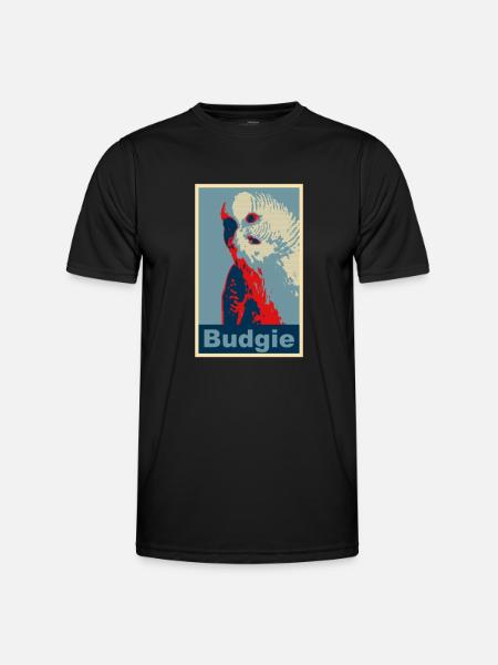 Perruche budgie image - T-shirt sport Homme - noir