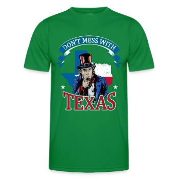 Dont Mess With Texas - T-shirt sport Homme - vert - Devant - AI Model Male 178 dark (178cm)