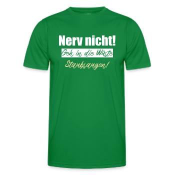 Nerv nicht geh in die Wüste Staubsaugen - Männer Funktions-T-Shirt - Kelly Green - Vorne - AI Model Male 178 dark (178cm)