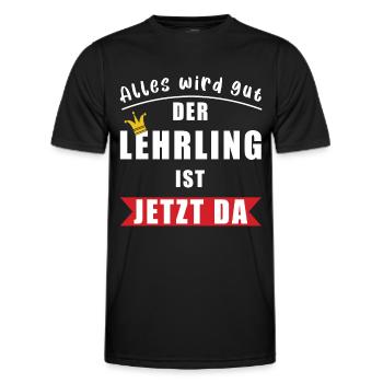 Alles wird gut der Lehrling ist jetzt da Geselle - Männer Funktions-T-Shirt - Schwarz - Vorne - AI Model Male 178 dark (178cm)