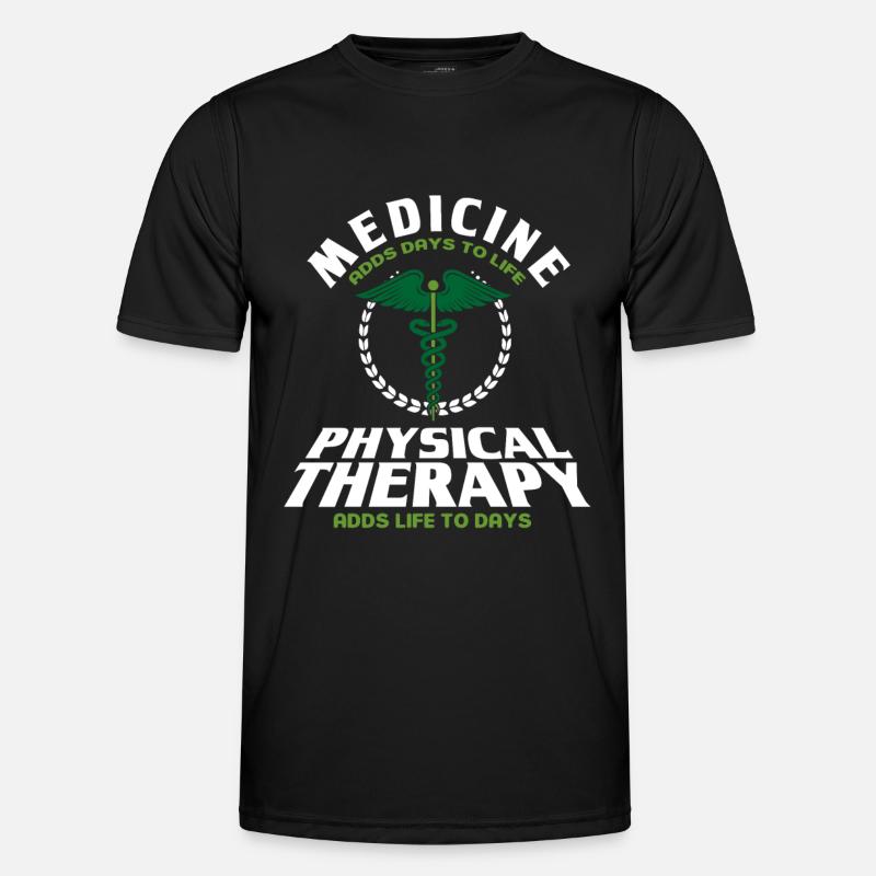Therapist Physiotherapist Physiotherapy Gift - Men's Functional T-Shirt - black