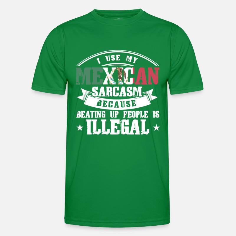 Fier mexicain Drapeau mexicain mexicain T-shirt sport Homme