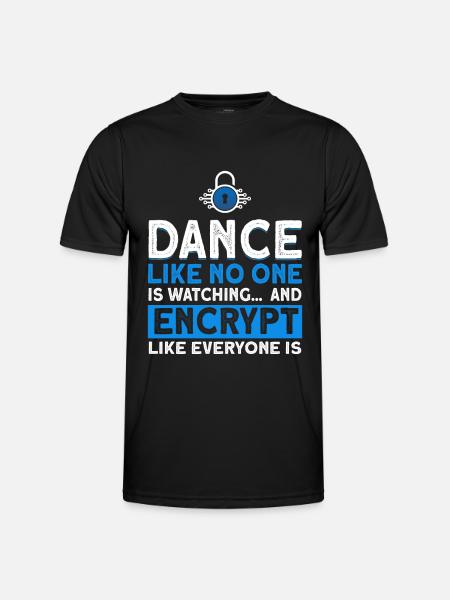 Computerfreak IT Sicherheit Cybersecurity Geschenk - Männer Funktions-T-Shirt - Schwarz