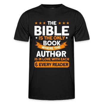 Bible Student Church Religious - Men's Functional T-Shirt - black - Front - AI Model Male 178 dark (178cm)