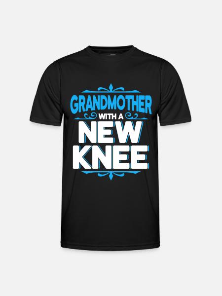 Großmutter mit neuem Knie - Männer Funktions-T-Shirt - Schwarz