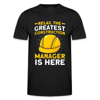 Les plus grands projets de construction de contremaîtres - T-shirt sport Homme - noir - Devant - AI Model Male 178 dark (178cm)