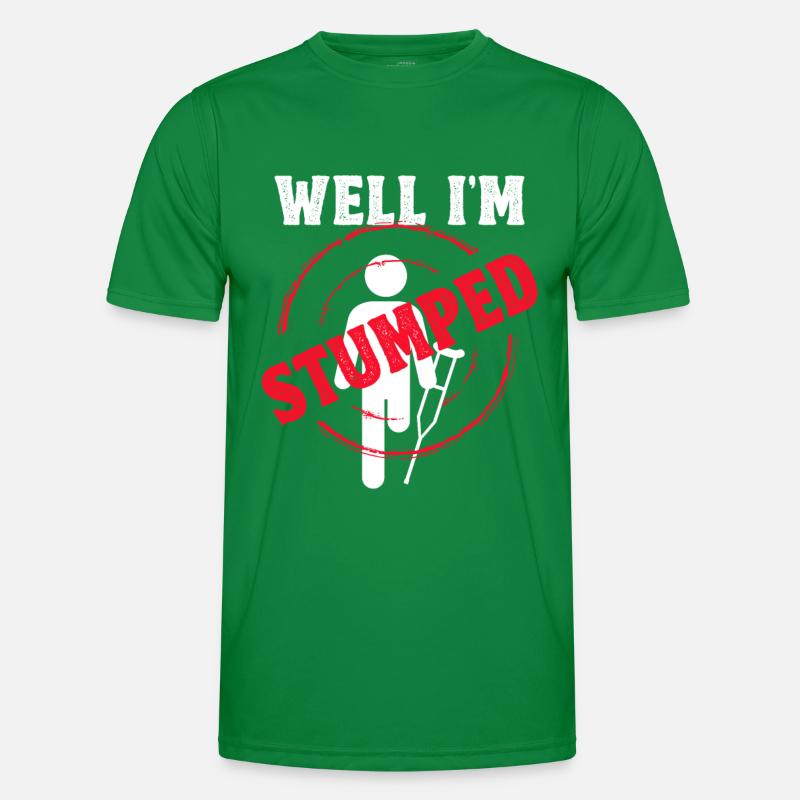 Handicap Amputierter Amputation Beinprothese Männer Funktions-T-Shirt