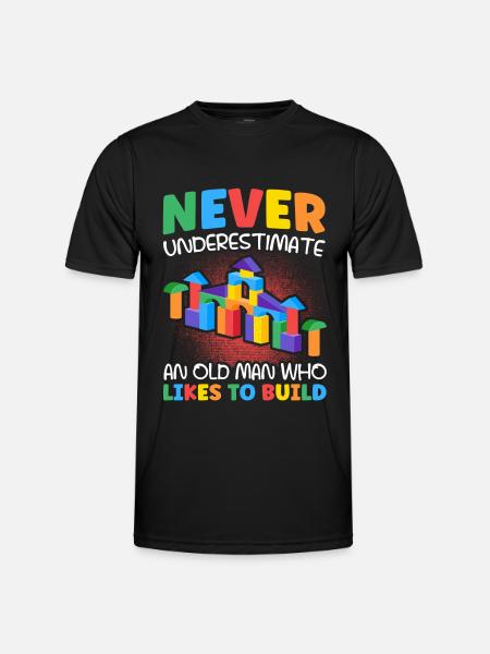 Build clamping block building block - Men's Functional T-Shirt - black