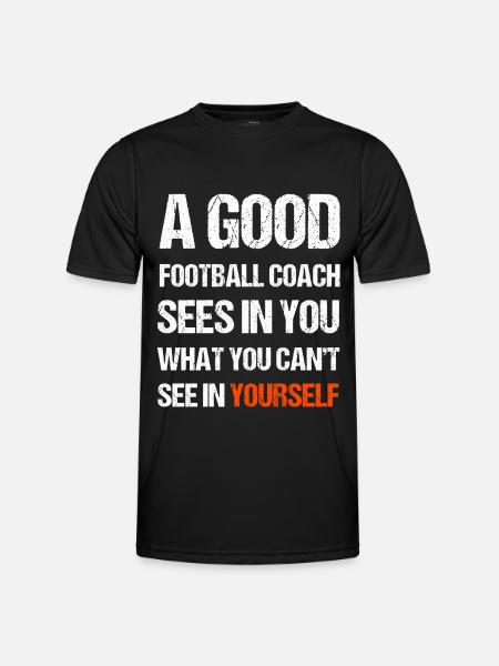Ein guter Football Trainer - Männer Funktions-T-Shirt - Schwarz