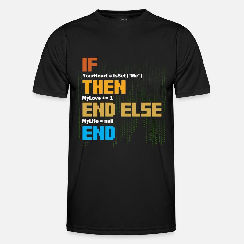 IF Your Heart Is Me Love Software Developer Men's Functional T-Shirt