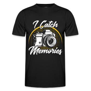 Cameraman Gift for Photographer - Men's Functional T-Shirt - black - Front - AI Model Male 178 dark (178cm)