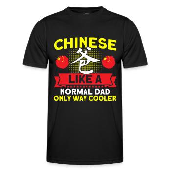 Chine Chinese Roots Cadeau - T-shirt sport Homme - noir - Devant - AI Model Male 178 dark (178cm)