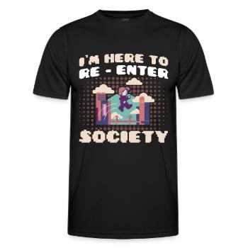 Zocken Gamer Retro Gamer Videospiele Geschenk - Männer Funktions-T-Shirt - Schwarz - Vorne - AI Model Male 178 dark (178cm)