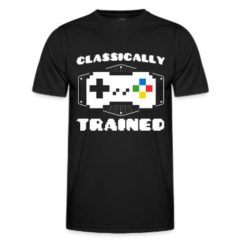 Zocken Gamer Retro Gamer Videospiele Geschenk - Männer Funktions-T-Shirt - Schwarz - Vorne - AI Model Male 178 dark (178cm)