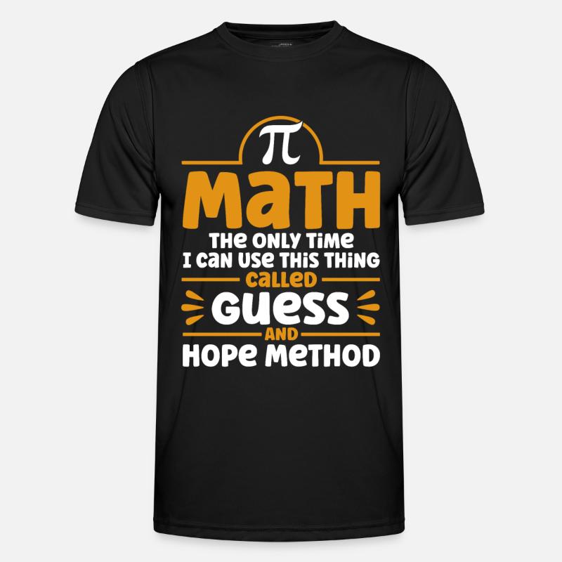 Math Mathématiques Sciences Math Cadeau - T-shirt sport Homme - noir