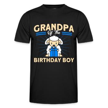 Schafzucht Landwirt Nutztier Schafe Geschenk - Männer Funktions-T-Shirt - Schwarz - Vorne - AI Model Male 178 dark (178cm)