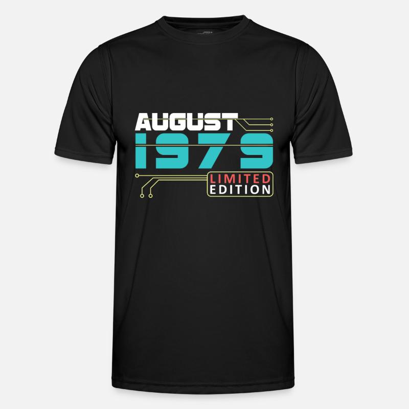 August 1979 - Geburtstag im August Männer Funktions-T-Shirt