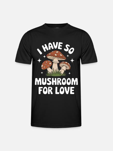 Champignons Champignons Champignon Champignon - T-shirt sport Homme - noir