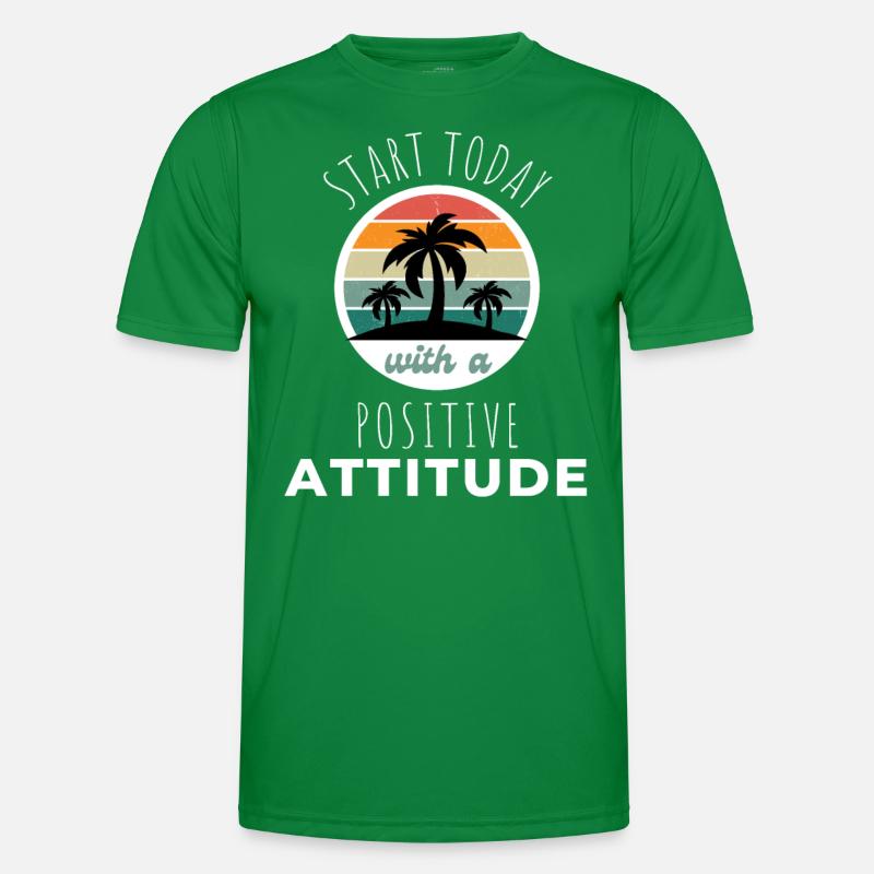POSITIVE EINSTELLUNG MINDSET Motivation T-shirt sport Homme