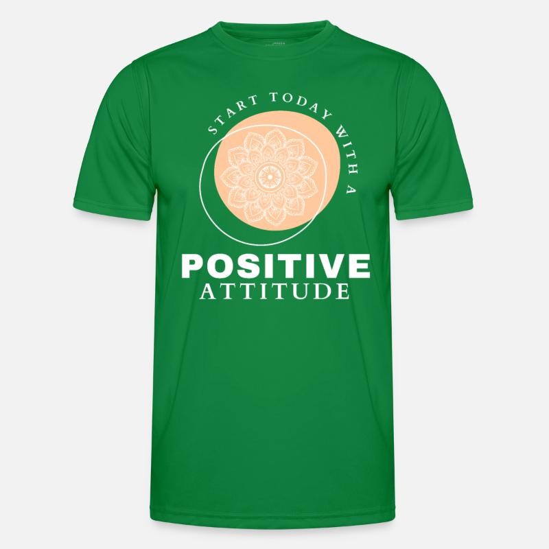 POSITIVE EINSTELLUNG MINDSET Motivation Männer Funktions-T-Shirt