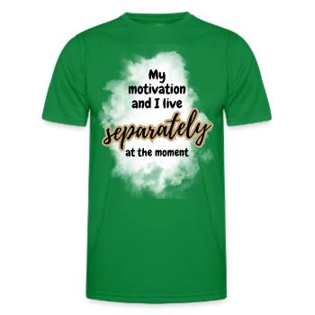 ATTITUDE POSITIVE ÉTAT D’ Motivation - T-shirt sport Homme - vert - Devant - AI Model Male 178 dark (178cm)