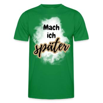 POSITIVE EINSTELLUNG MINDSET Motivation - Männer Funktions-T-Shirt - Kelly Green - Vorne - AI Model Male 178 dark (178cm)