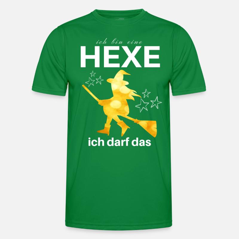 Ich bin eine HEXE ich darf das Männer Funktions-T-Shirt