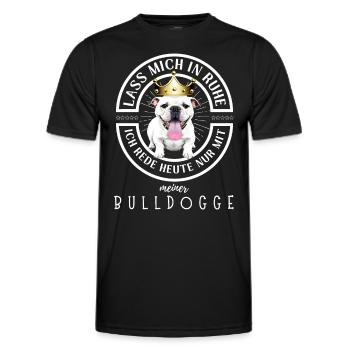 Bulldogge Bulldog Bulldoggen - Männer Funktions-T-Shirt - Schwarz - Vorne - AI Model Male 178 dark (178cm)
