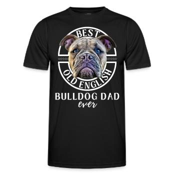 Bulldogge - MEILLEUR Papa Bulldog - Bulldoggen Papa - T-shirt sport Homme - noir - Devant - AI Model Male 178 dark (178cm)