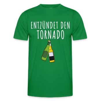 Tornado entzünden Mallorca Bier - Männer Funktions-T-Shirt - Kelly Green - Vorne - AI Model Male 178 dark (178cm)