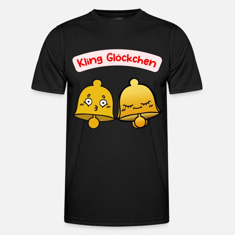 Glöckchen Glocken Männer Funktions-T-Shirt