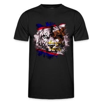 American Samoa - Men's Functional T-Shirt - black - Front - AI Model Male 178 dark (178cm)