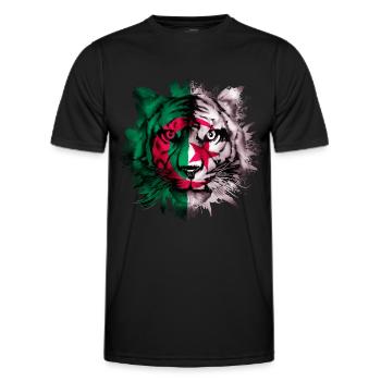Algerien - Männer Funktions-T-Shirt - Schwarz - Vorne - AI Model Male 178 dark (178cm)