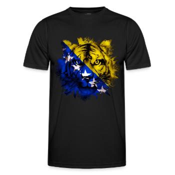 Bosnien und Herzegowina - Männer Funktions-T-Shirt - Schwarz - Vorne - AI Model Male 178 dark (178cm)
