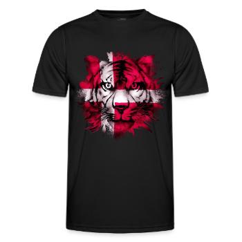 Denmark - Men's Functional T-Shirt - black - Front - AI Model Male 178 dark (178cm)