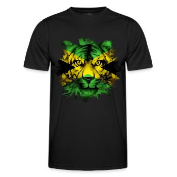 Jamaica - Men's Functional T-Shirt - black - Front - AI Model Male 178 dark (178cm)