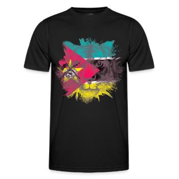 Mozambique - Men's Functional T-Shirt - black - Front - AI Model Male 178 dark (178cm)