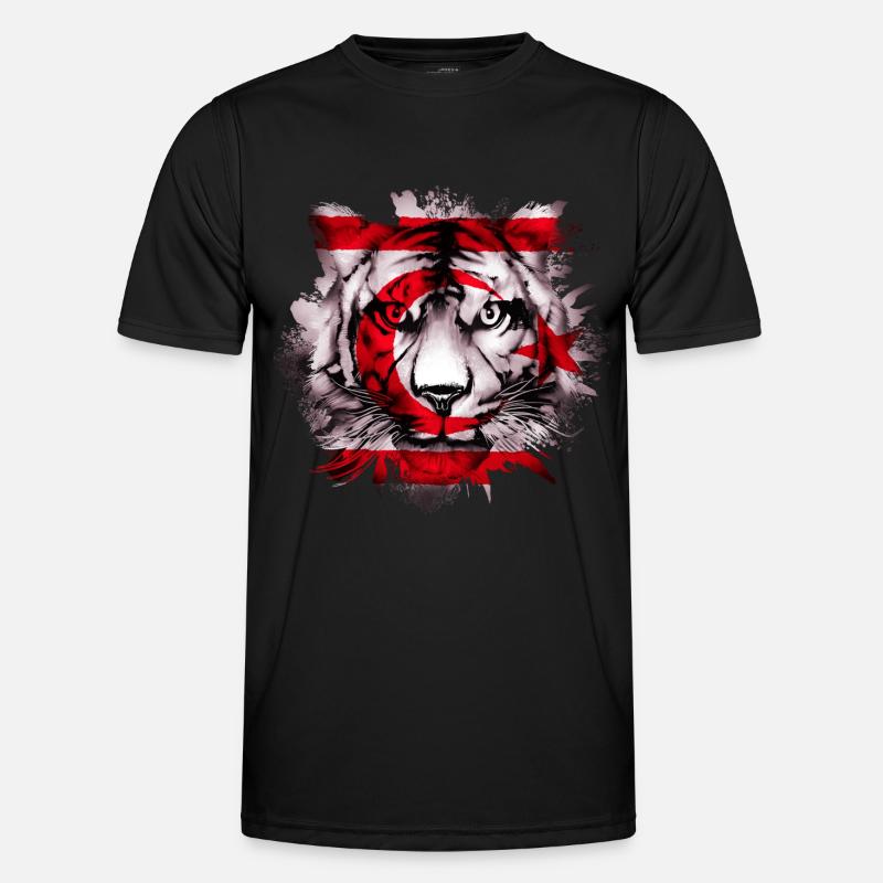 Nordzypern - Männer Funktions-T-Shirt - Schwarz