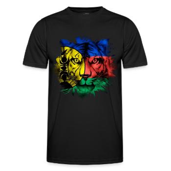 Nouvelle Calédonie - T-shirt sport Homme - noir - Devant - AI Model Male 178 dark (178cm)